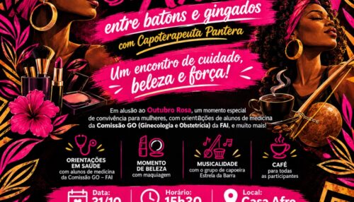 Prefeitura de Adamantina promove evento “Chá com Axé: Entre Batons e Gingados com Capoterapeuta Pantera”